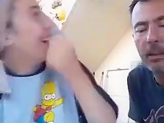 French teen 18+ With Perfect Tits Has An Older Guy Play With Her Titties