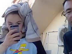 French teen 18+ With Perfect Tits Has An Older Guy Play With Her Titties