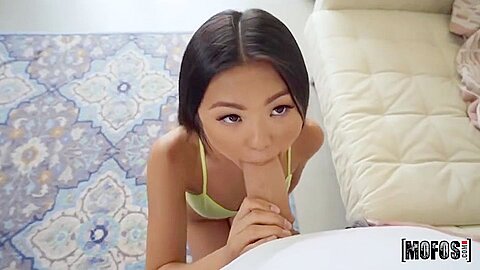 Frisky Asian Lulu Chu Spreads Legs To Fuck
