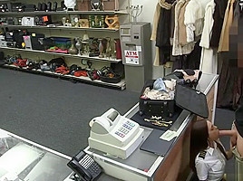 Fucking a hot stewardess in the pawn shop - XXX Pawn