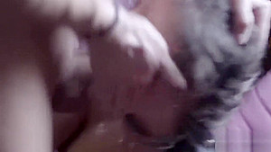Fucking and covering her pretty face