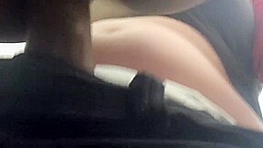 Fucking bitch in store fitting room while people are in it