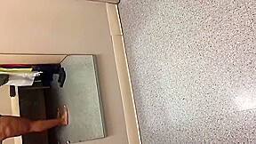Fucking bitch in store fitting room while people are in it