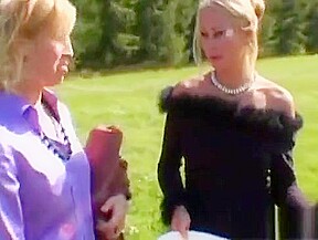 Fully dressed lesbian sex with excited females in heats