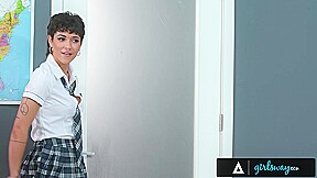 GIRLSWAY - Mean Girl Brooklyn Gray Bangs Naughty Milf Teachers After Spanking Them WITH SHEENA RYDER