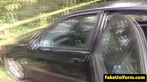 Ginger Detainee Buttfucked In Car By Copper