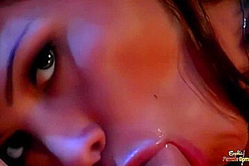 Girl With Brunette Girl Spreads Her Legs To Get Her Trimmed Pussy Plowed