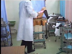 Girl gets strong orgasm on medical camera