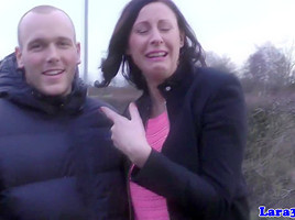 Glamcore british milf slut crazy on cock