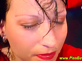Golden Piss Shower Slut
