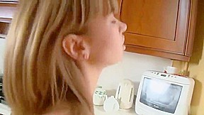 Golden-haired Layla Meston in masturbating porno