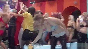 Good looking girls play with hard cocks