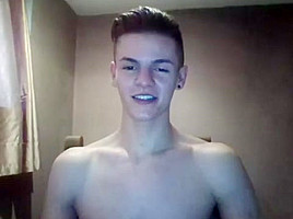 Gorgeous Hung Toned Brit Twink Flexes and Shoots