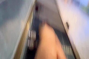 Grabo A Puta Rubia Del Trabajo Masturbandose En El Bano  5 Min