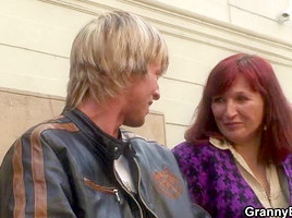Granny tourist acquires pounded