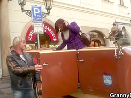 Granny tourist acquires pounded