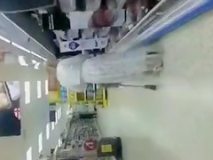 Grocery store upskirts with lovely milfs