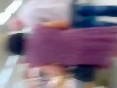 Grocery store upskirts with lovely milfs