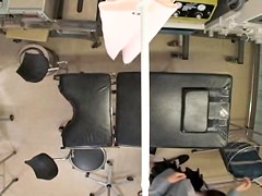 Gyno played with boobs and twat of his cute patient