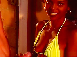Handjob Massage From A Gorgeous Ebony Babe