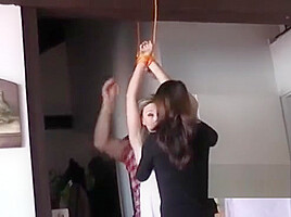 Hanka is hanged spanked and teased