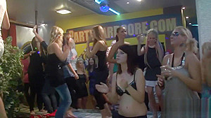 Hard core group sex in night club