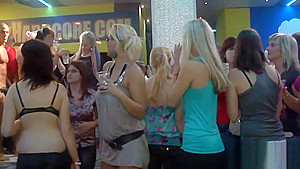 Hard core group sex in night club