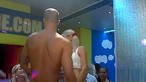Hard core group sex in night club