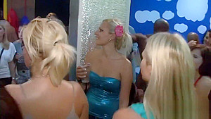 Hard core group sex in night club