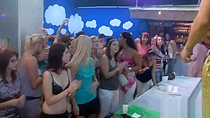 Hard core group sex in night club