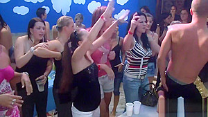 Hard core group sex in night club
