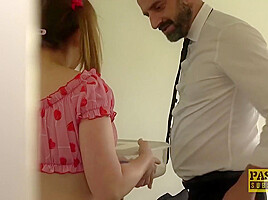 Hardfucked Little Subslut Hammered By Master With Cherry English