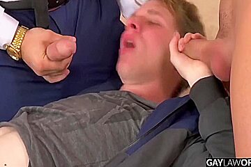 Helpless Ben Baker Avoids Jail With Bareback 8 Min With Rosta Benecky And Michael Fly