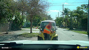 Her Golf Cart Breaks Down And She Needs Some Help!