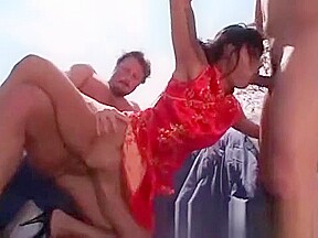 Horny Asian gets a hard DP