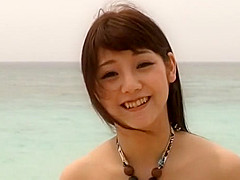 Horny Japanese model Rei Mizuna in Exotic teens 18+, Beach JAV clip