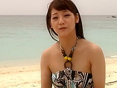 Horny Japanese model Rei Mizuna in Exotic teens 18+, Beach JAV clip