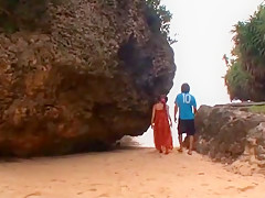 Horny Japanese slut Miu Fujisawa in Crazy Beach, Outdoor JAV movie