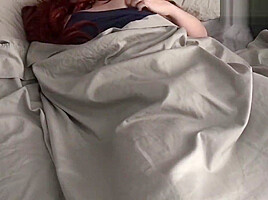 Horny Redhead Wakes Up Wet