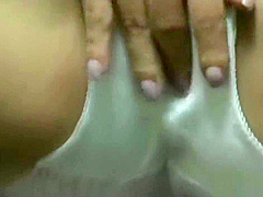 Horny asian rubbing box
