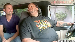 Horny dudes pick up sweet Zenya Lai and fucks her in their van