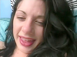 Horny handsome guy boffs stacked dark-haired brunette really hard