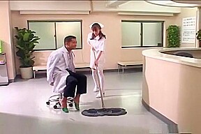 Horny nurse Mari Yamada fucked with nice cumshot!