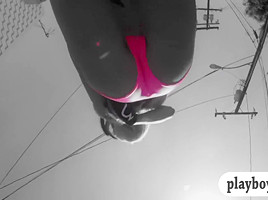 Horny sexy babes with big boobs enjoyed dirty biking