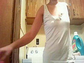 Horny teen 18+ Masturbates Pussy on Washer - SC: Miss_xoxo96