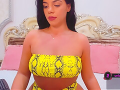 Hot Busty Webcam Babe Masturbate Solo