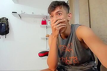 Hot Colombian Twink Big Cock Cums On Cam Porn