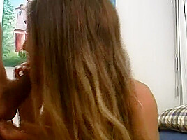 Hot German Lady Gets Her Small Boobs Sprayed With Warm Cum