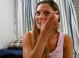 Hot German Lady Gets Her Small Boobs Sprayed With Warm Cum
