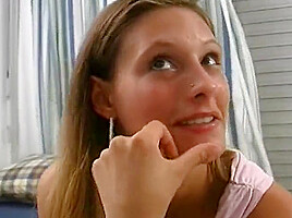 Hot German Lady Gets Her Small Boobs Sprayed With Warm Cum